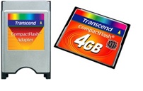 PCMCIA переходник и CompactFlash карта