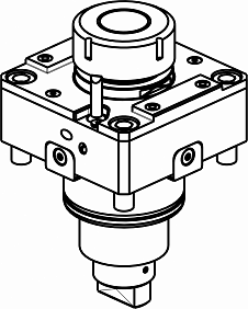 Головка сверлильно фрезерная RAD.BMT75 ER40 I=1:1 (DA75ER40 ex)