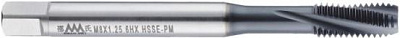 Метчик DIN371 M3*0.5 6HX HSSE-PM Ti-TiCN R15 Spiral Flute Tap